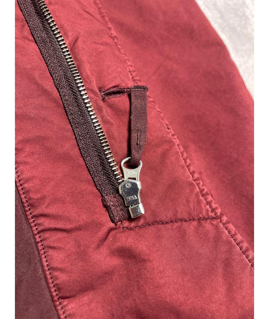 STONE ISLAND Бордовая полиуретановая куртка, фото 8