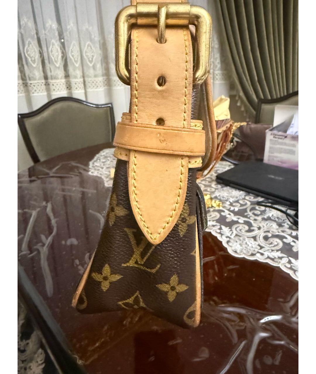 LOUIS VUITTON Коричневая сумка с короткими ручками, фото 5