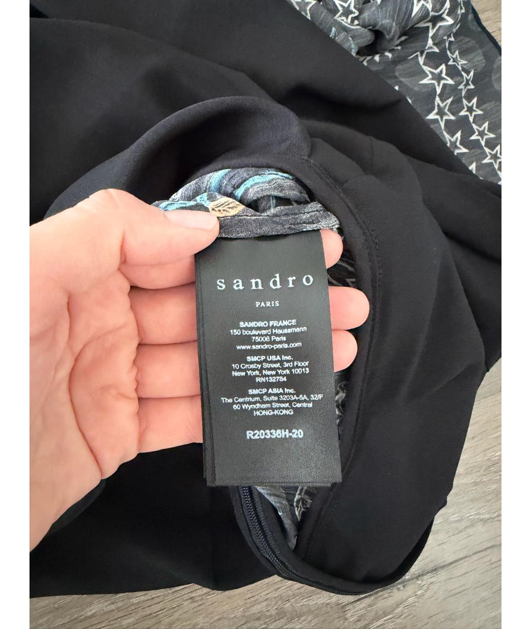 SANDRO Мульти полиэстеровое повседневное платье, фото 3