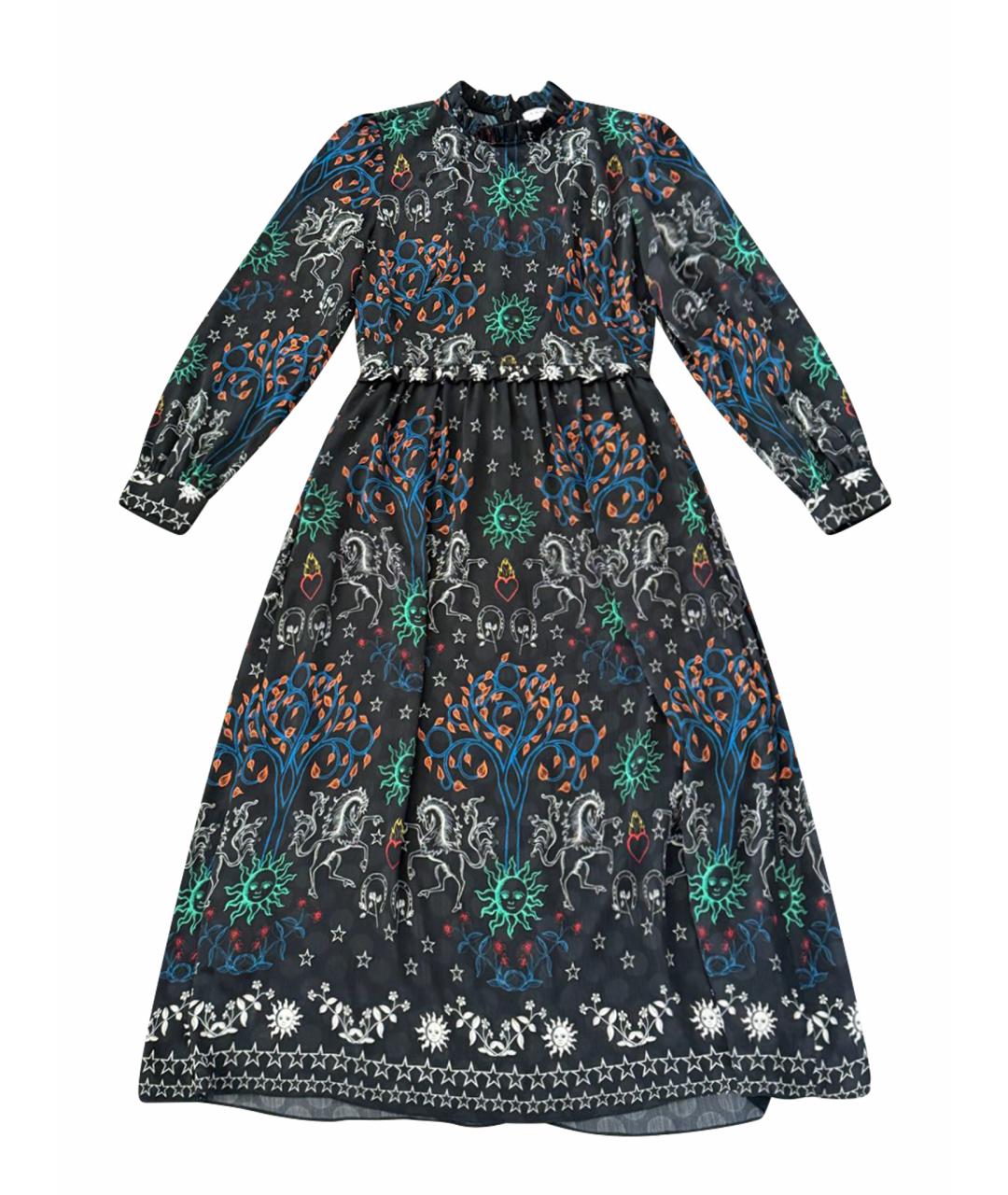 SANDRO Мульти полиэстеровое повседневное платье, фото 1