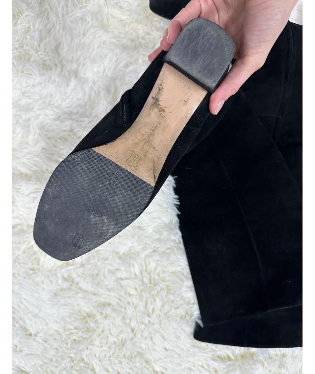 GIANVITO ROSSI Черные замшевые сапоги, фото 2