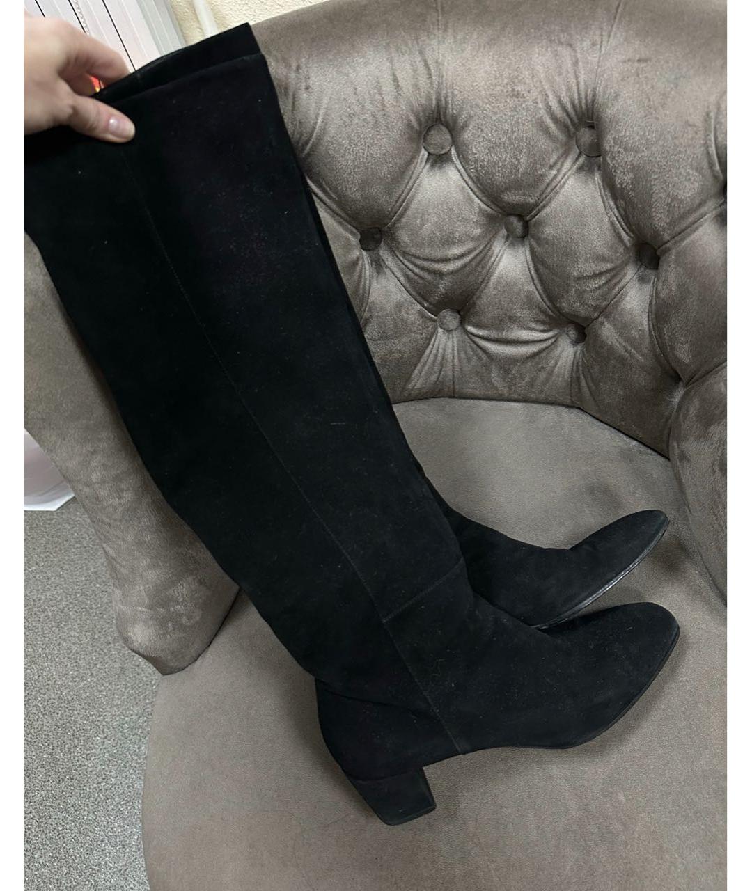 GIANVITO ROSSI Черные замшевые сапоги, фото 5