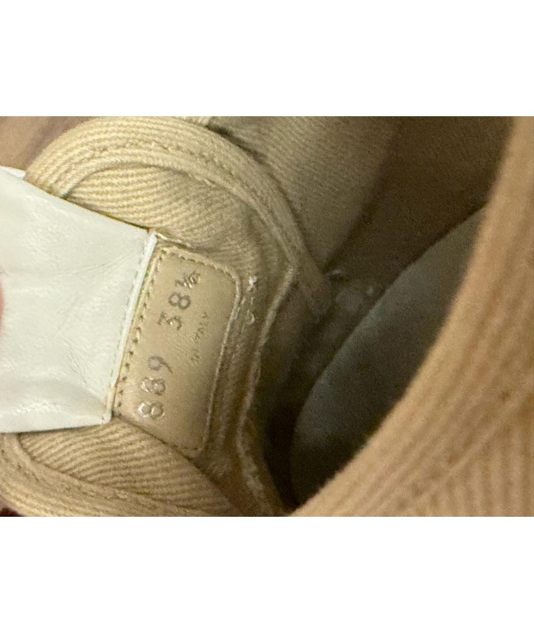 MIU MIU Бежевые кеды, фото 7