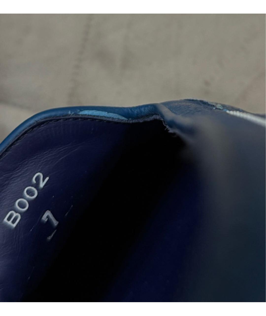 ZILLI Синие кожаные лоферы, фото 8