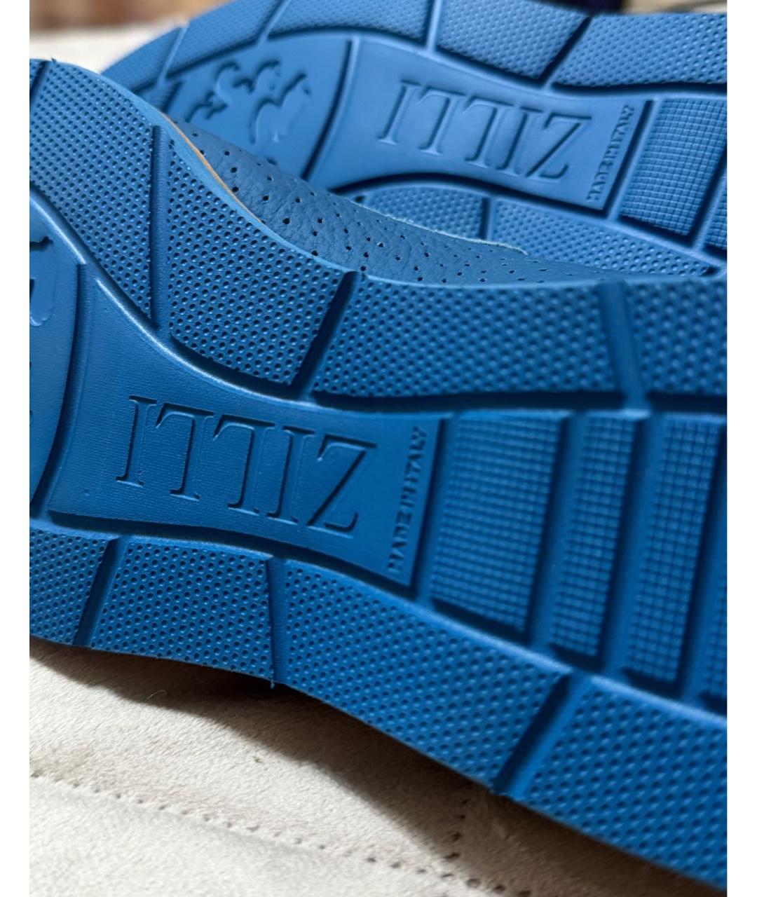 ZILLI Синие кожаные лоферы, фото 6