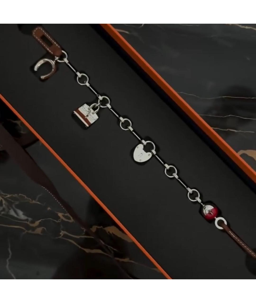 HERMES Серебрянный брелок, фото 2