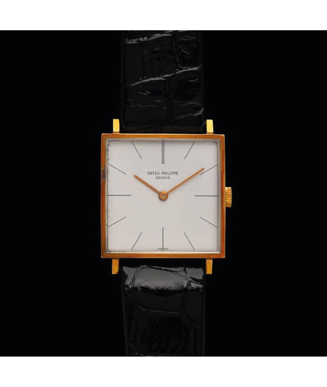 PATEK PHILIPPE Черные часы из желтого золота, фото 9