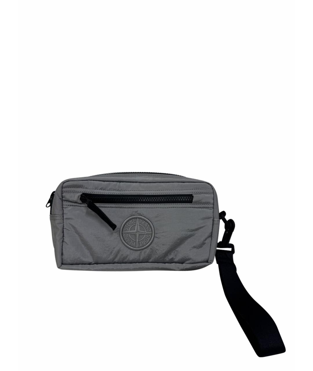 STONE ISLAND Серая барсетка, фото 1