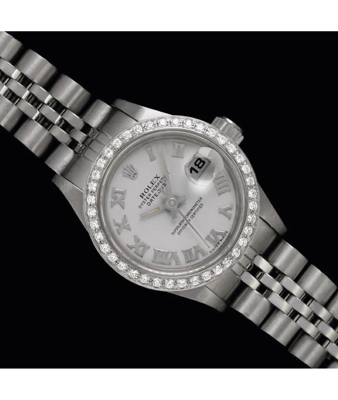 ROLEX Серебряные часы из белого золота, фото 4