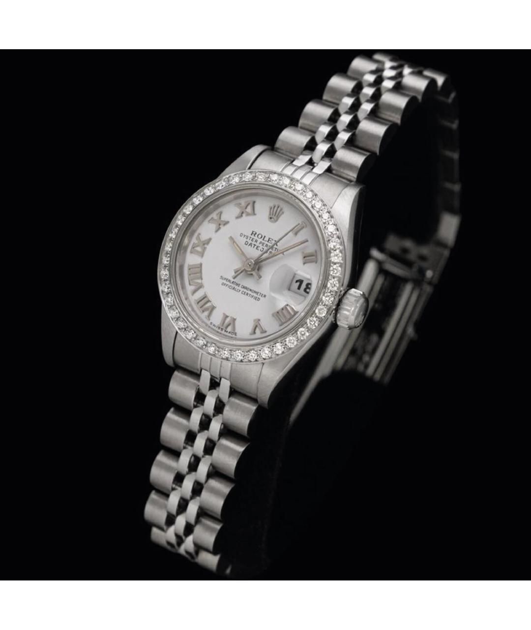 ROLEX Серебряные часы из белого золота, фото 2