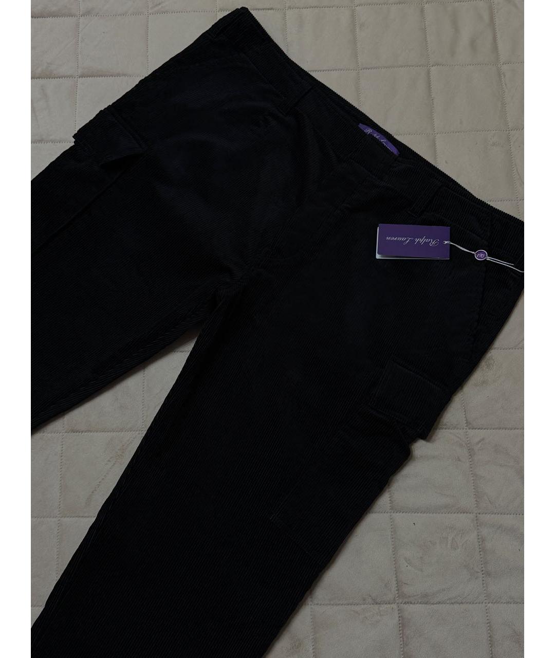 RALPH LAUREN PURPLE LABEL Черные повседневные брюки, фото 6