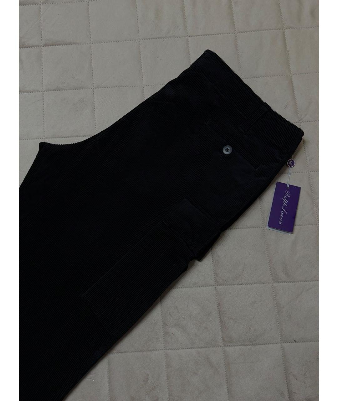 RALPH LAUREN PURPLE LABEL Черные повседневные брюки, фото 5