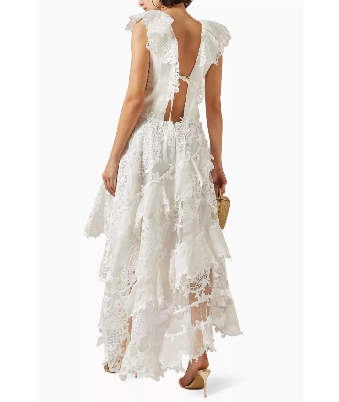 ZIMMERMANN Белое льняное коктейльное платье, фото 6