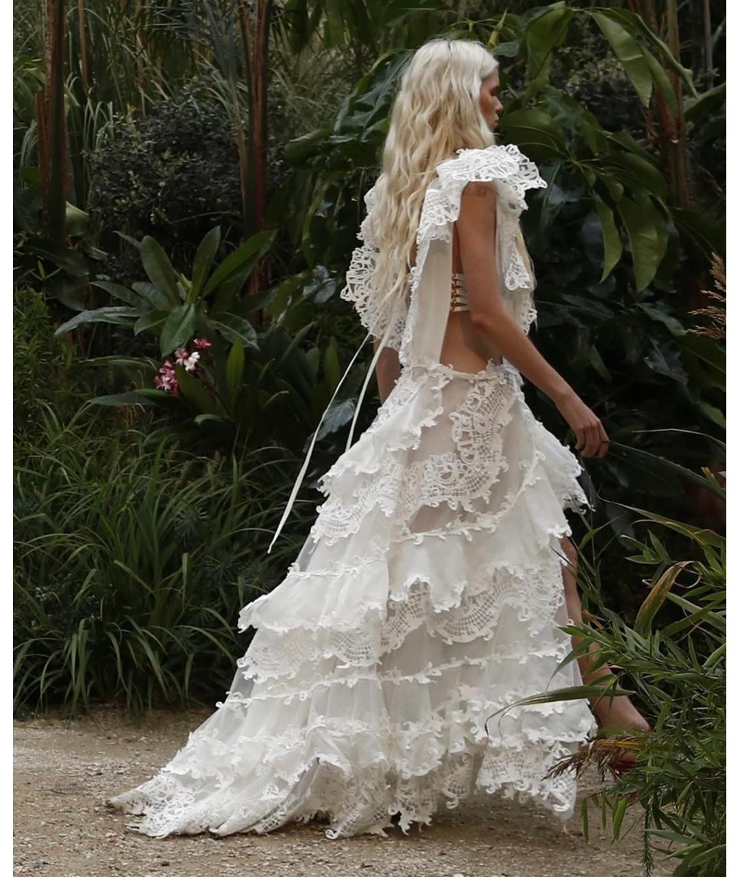 ZIMMERMANN Белое льняное коктейльное платье, фото 3