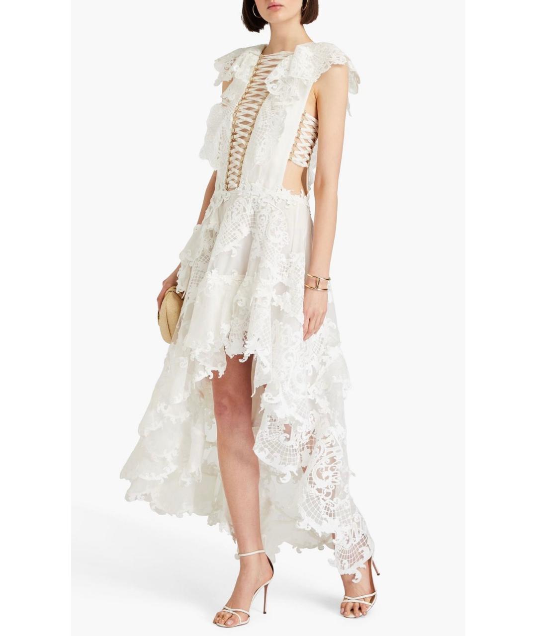 ZIMMERMANN Белое льняное коктейльное платье, фото 7