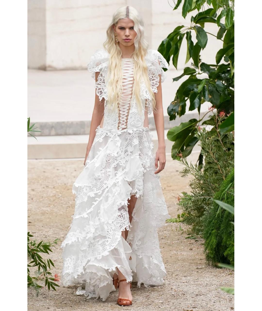 ZIMMERMANN Белое льняное коктейльное платье, фото 2