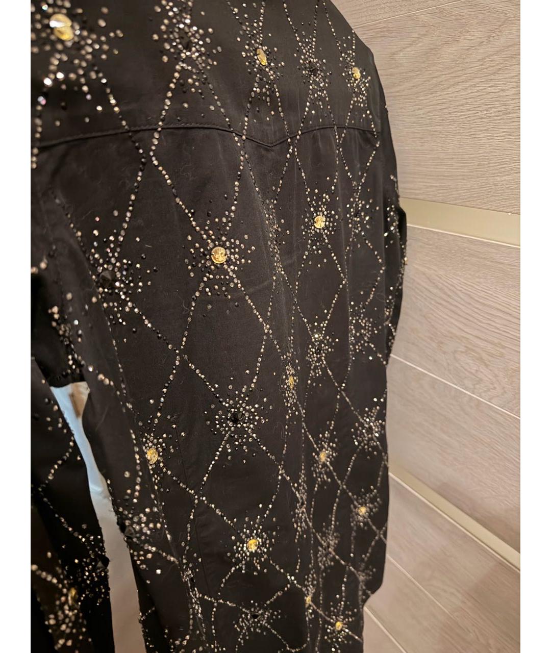 PHILIPP PLEIN Черная хлопковая рубашка, фото 3