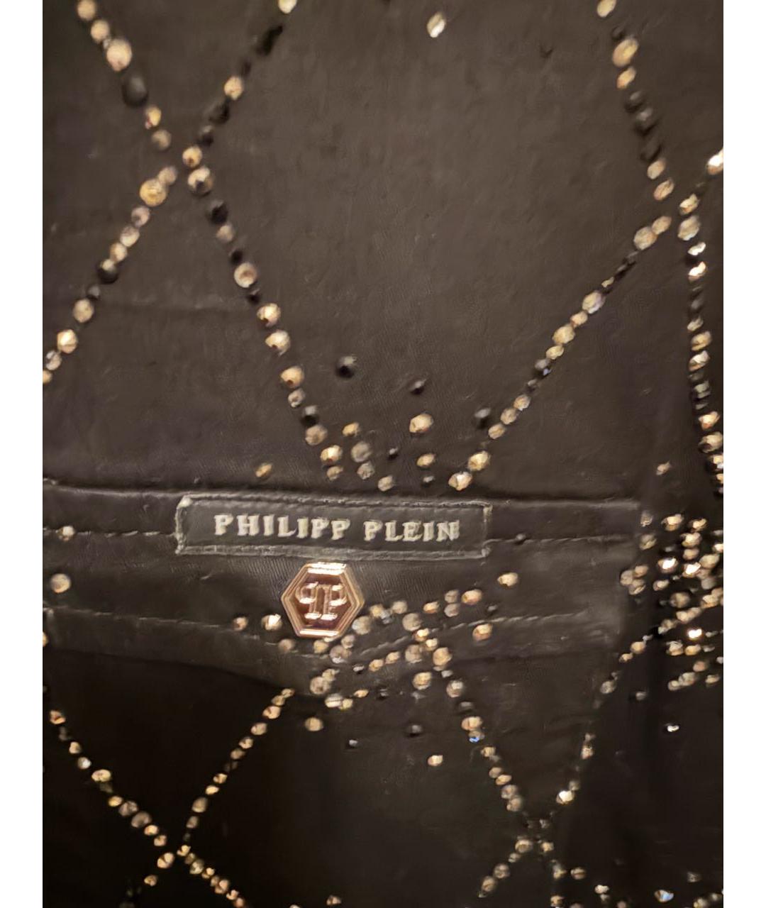 PHILIPP PLEIN Черная хлопковая рубашка, фото 4