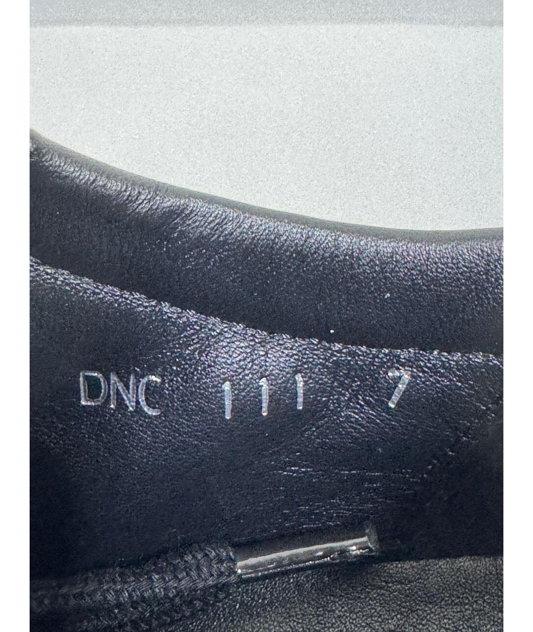 PRADA Черные кожаные низкие кроссовки / кеды, фото 7