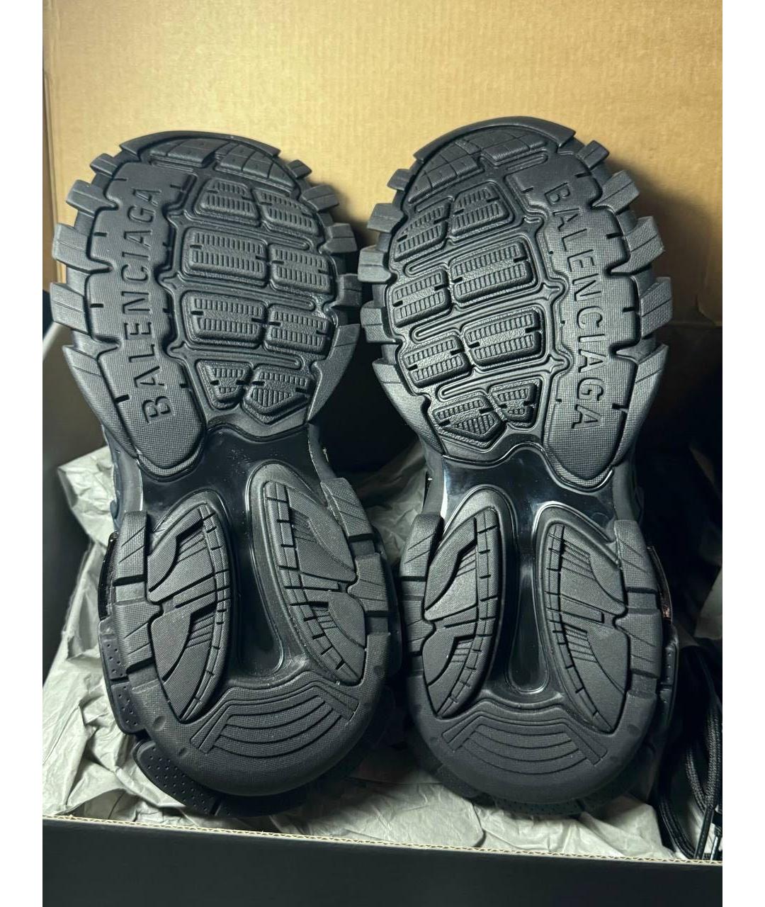 BALENCIAGA Черные текстильные низкие кроссовки / кеды, фото 8