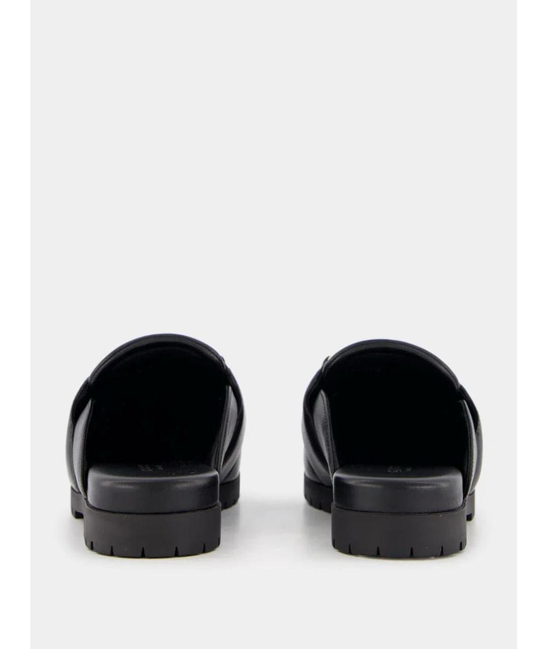 GUCCI Черные кожаные мюли, фото 5