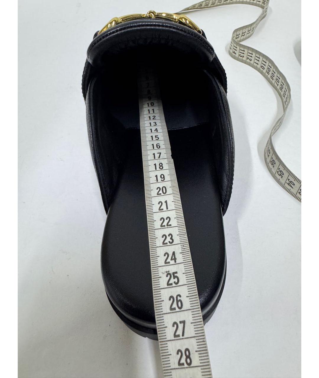 GUCCI Черные кожаные мюли, фото 8