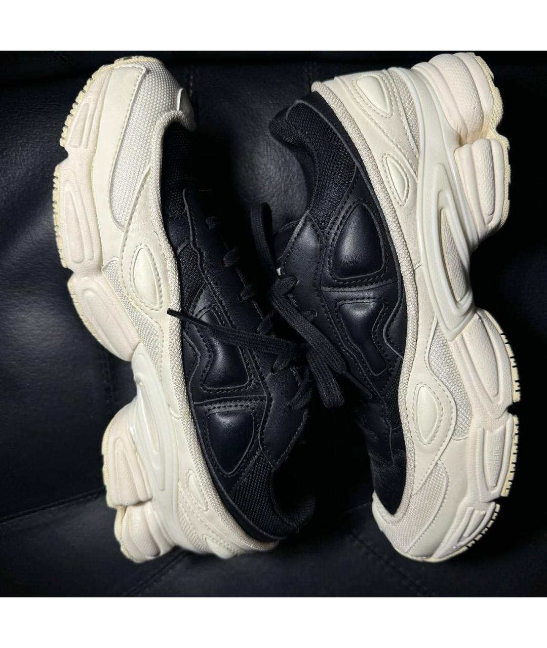 ADIDAS X RAF SIMONS Белые текстильные низкие кроссовки / кеды, фото 5