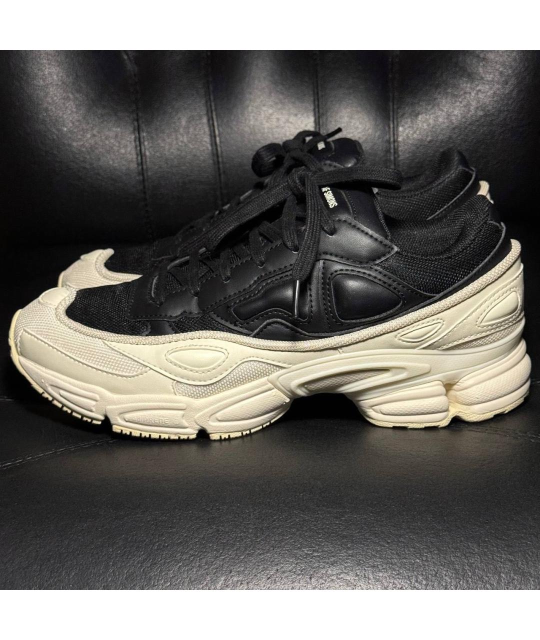 ADIDAS X RAF SIMONS Белые текстильные низкие кроссовки / кеды, фото 3