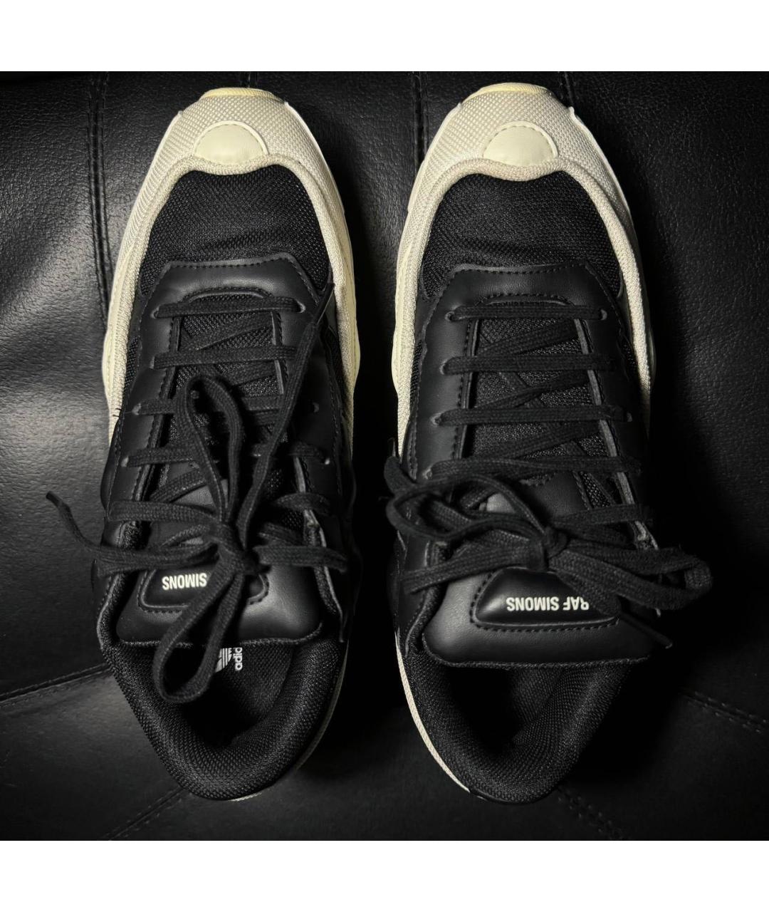 ADIDAS X RAF SIMONS Белые текстильные низкие кроссовки / кеды, фото 8