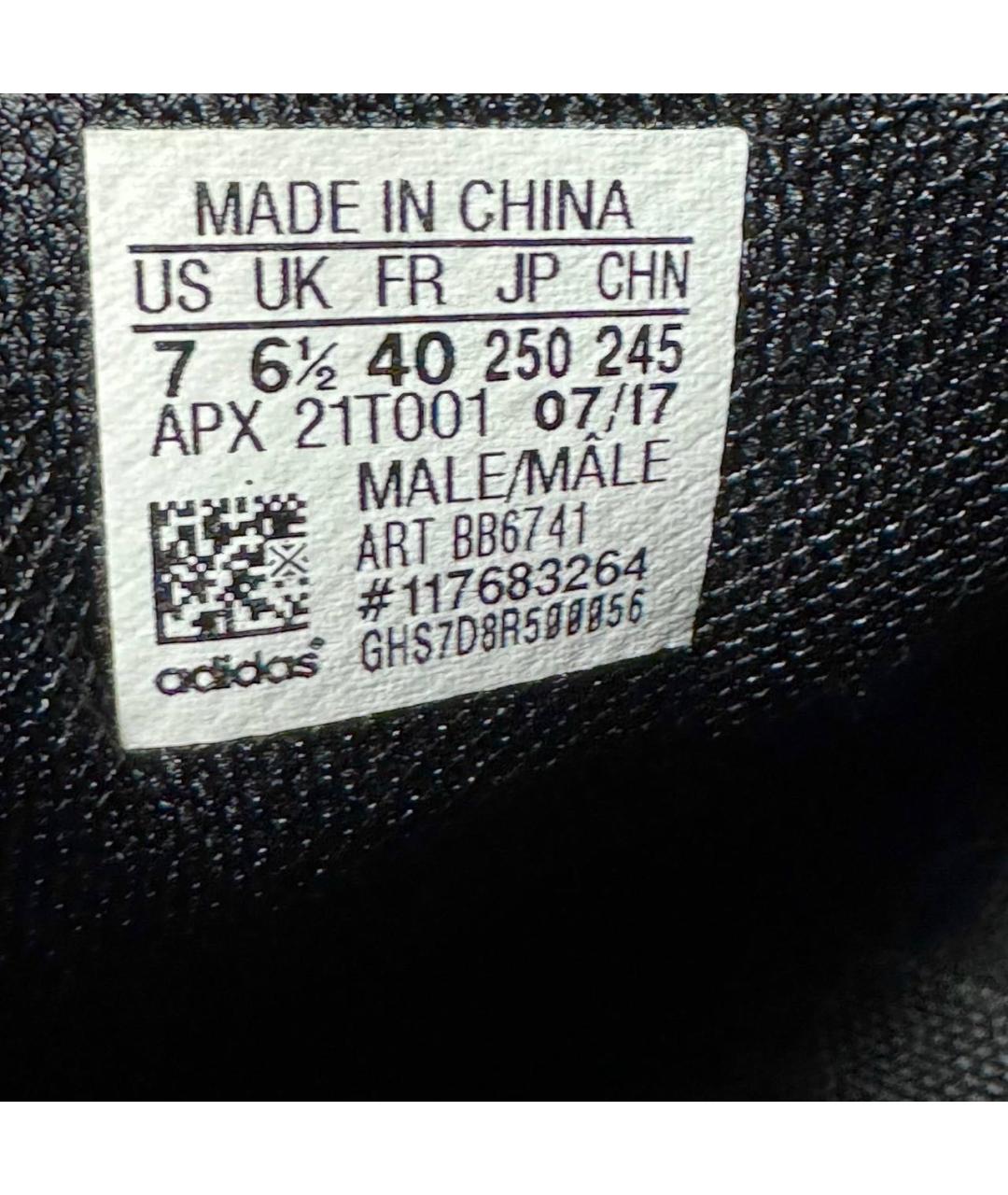 ADIDAS X RAF SIMONS Черные кожаные низкие кроссовки / кеды, фото 6