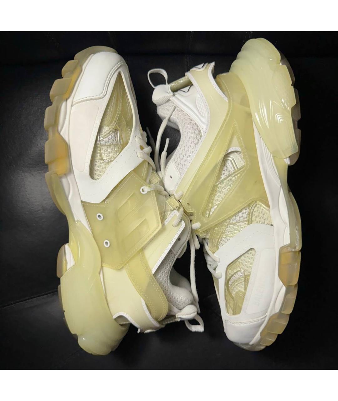 BALENCIAGA Бежевые текстильные низкие кроссовки / кеды, фото 5