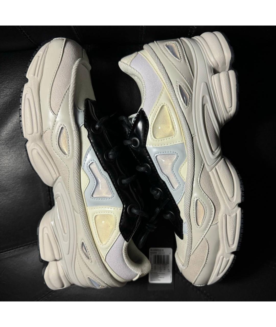 ADIDAS X RAF SIMONS Белые текстильные низкие кроссовки / кеды, фото 5