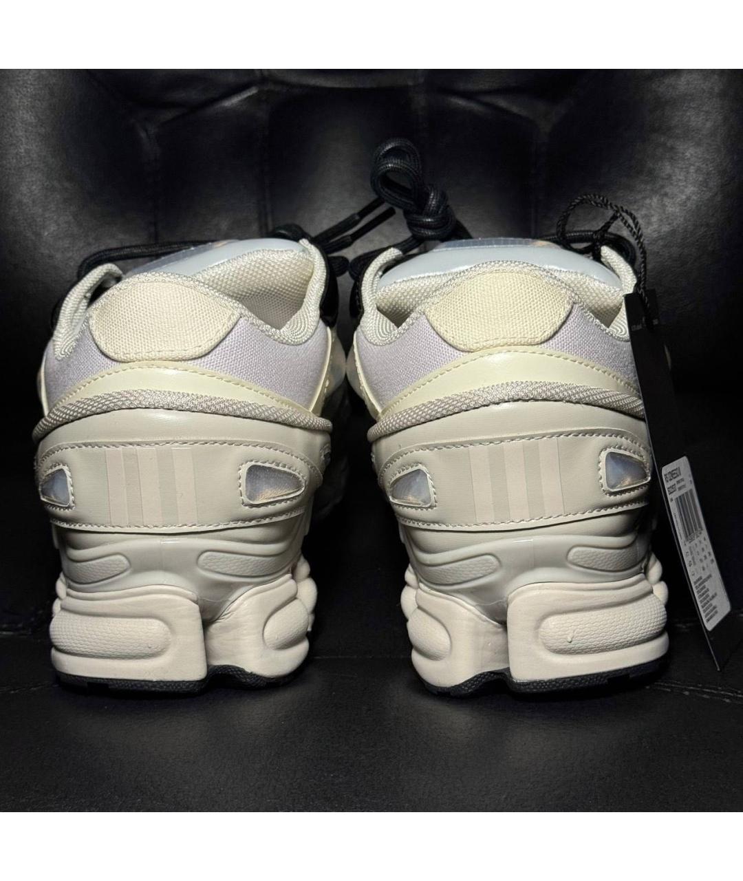 ADIDAS X RAF SIMONS Белые текстильные низкие кроссовки / кеды, фото 2