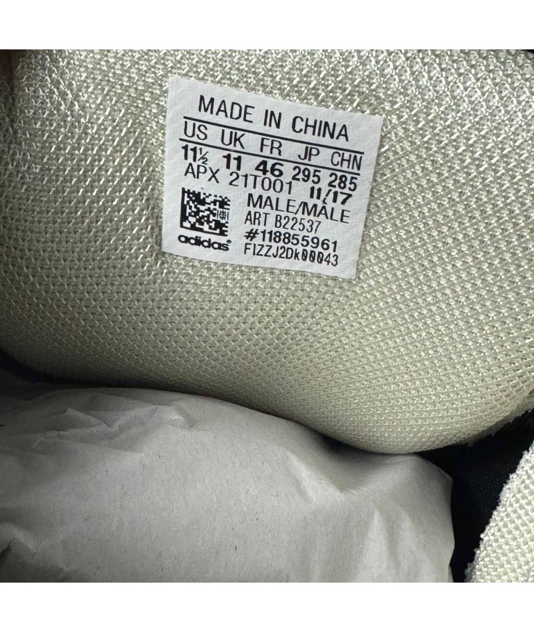 ADIDAS X RAF SIMONS Белые текстильные низкие кроссовки / кеды, фото 6