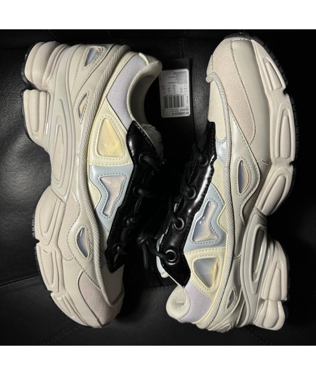 ADIDAS X RAF SIMONS Белые текстильные низкие кроссовки / кеды, фото 4