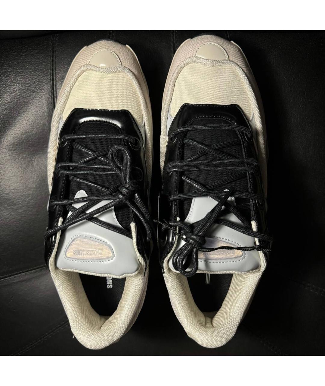 ADIDAS X RAF SIMONS Белые текстильные низкие кроссовки / кеды, фото 7