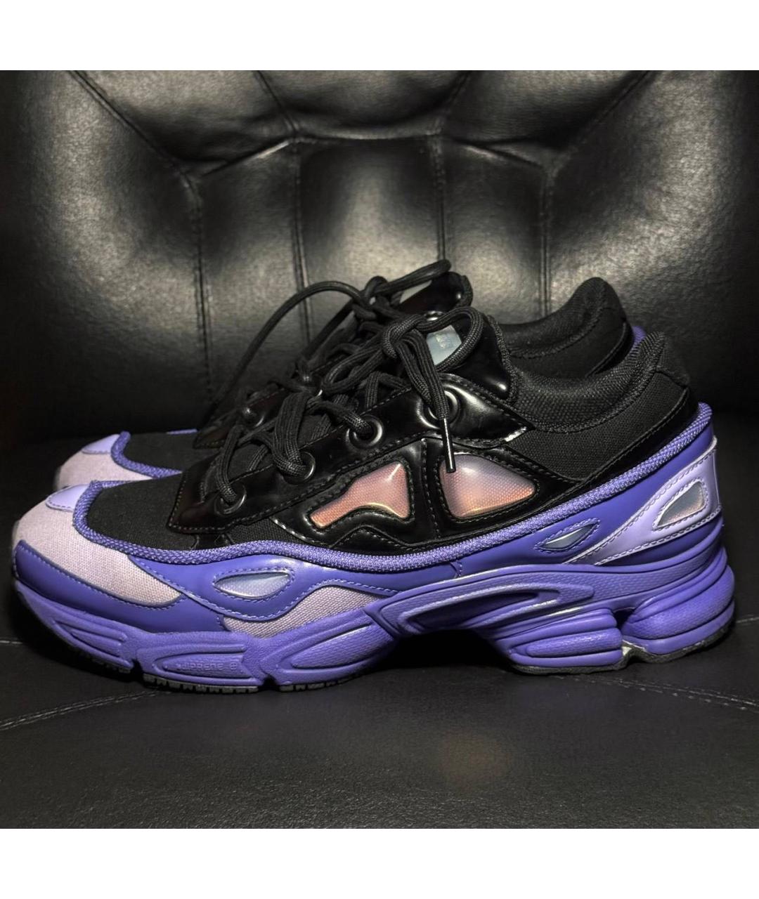 ADIDAS X RAF SIMONS Фиолетовые текстильные низкие кроссовки / кеды, фото 3