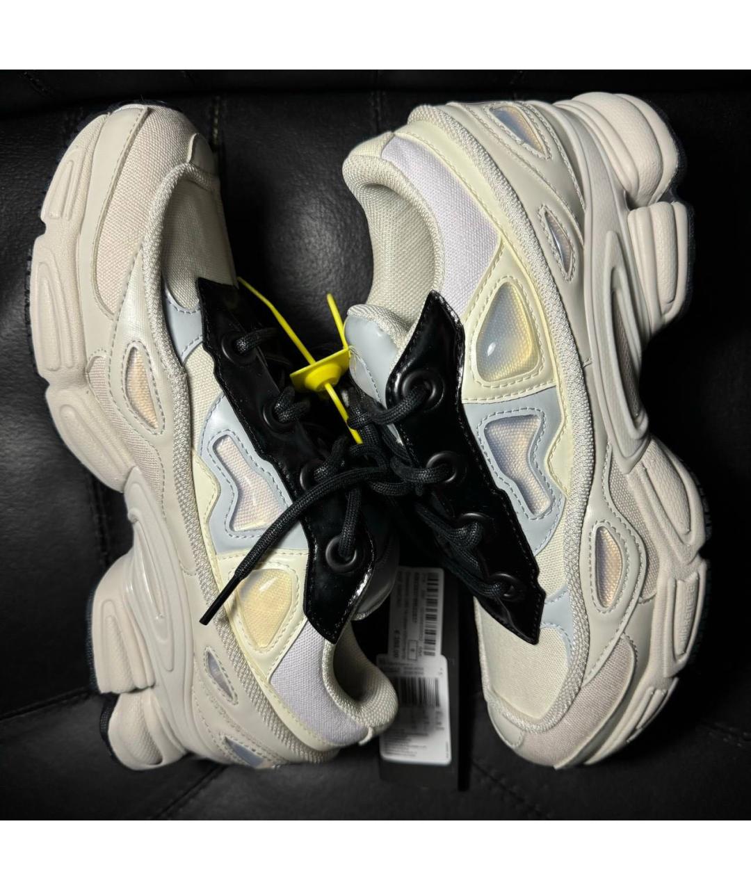 ADIDAS X RAF SIMONS Белые текстильные низкие кроссовки / кеды, фото 5