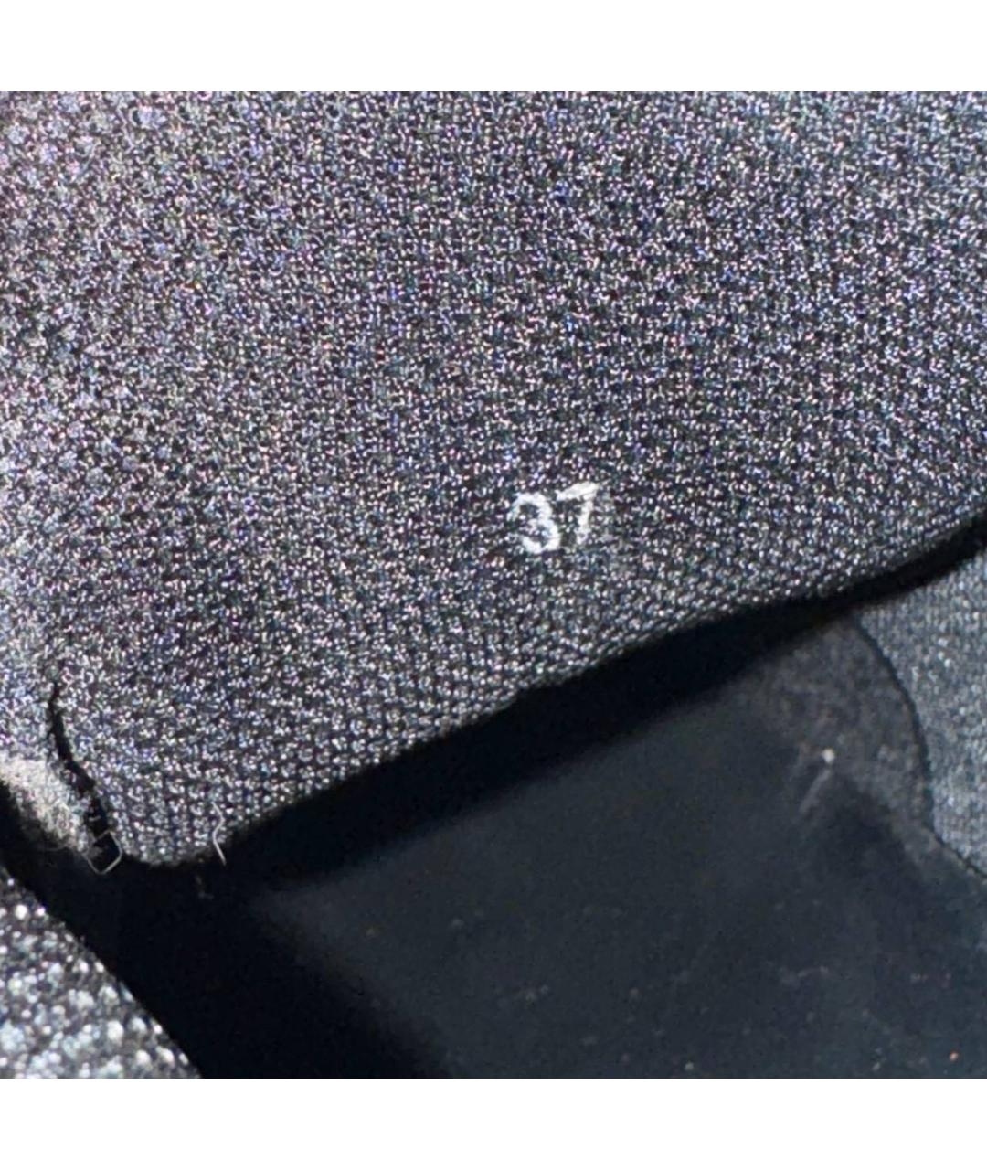 RAF SIMONS Черные кожаные кроссовки, фото 6