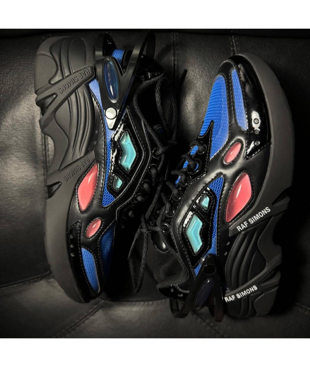 RAF SIMONS Черные текстильные кроссовки, фото 5