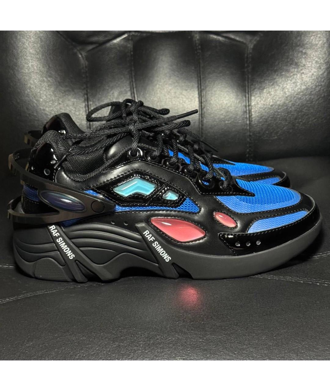 RAF SIMONS Черные текстильные кроссовки, фото 9