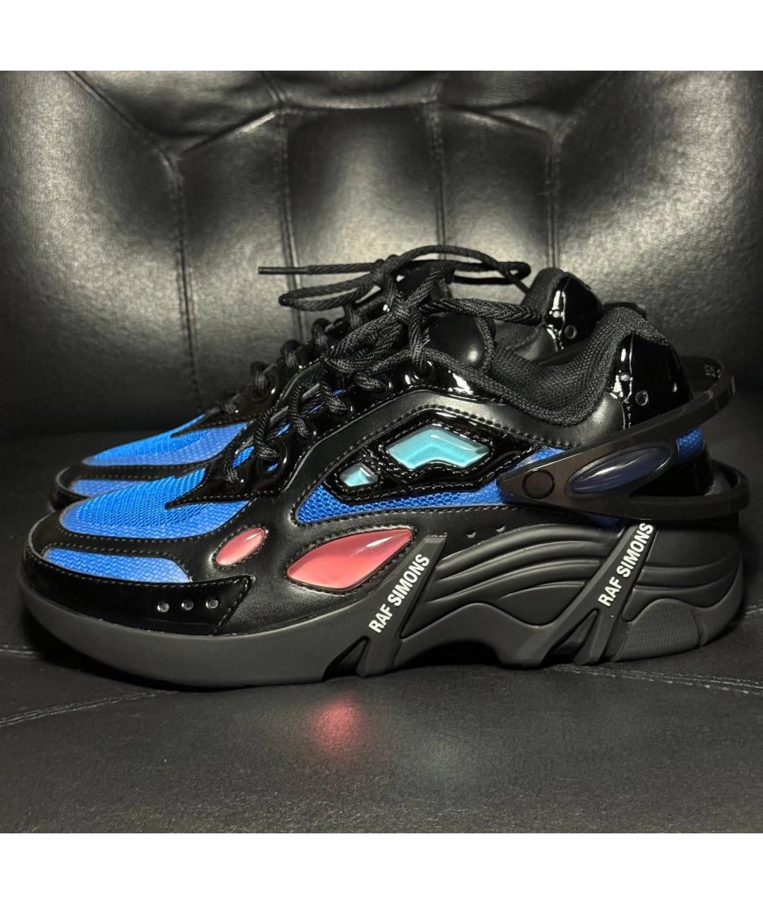 RAF SIMONS Черные текстильные кроссовки, фото 3