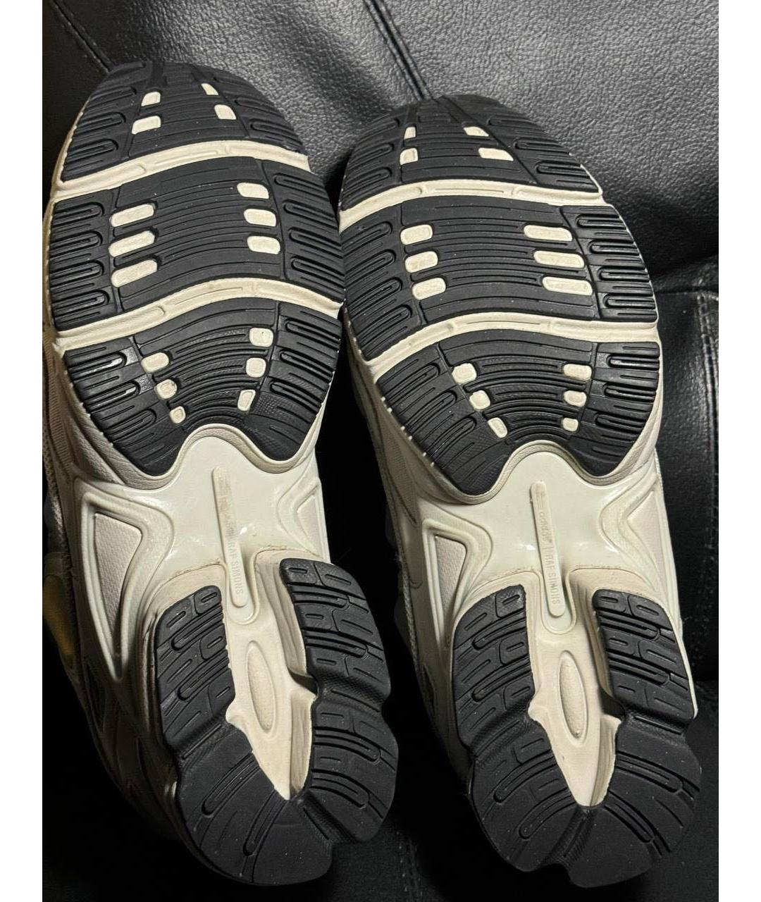 ADIDAS X RAF SIMONS Белые текстильные низкие кроссовки / кеды, фото 8