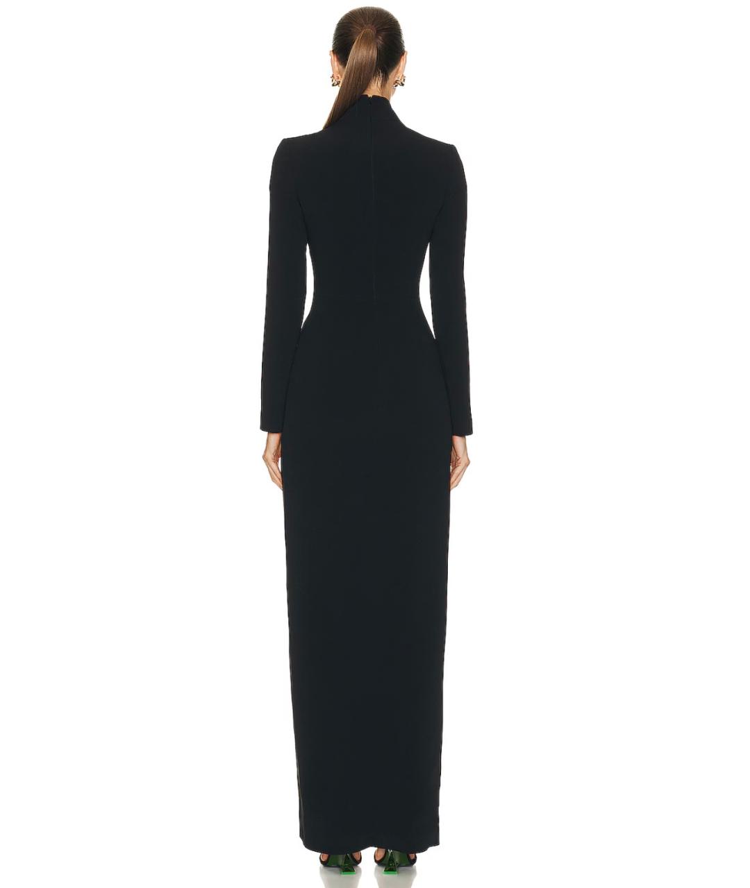 DAVID KOMA Черное вискозное коктейльное платье, фото 4