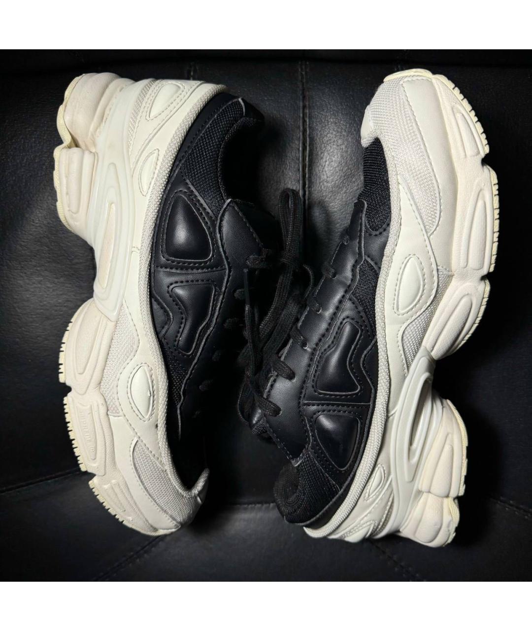 ADIDAS X RAF SIMONS Белые текстильные низкие кроссовки / кеды, фото 4