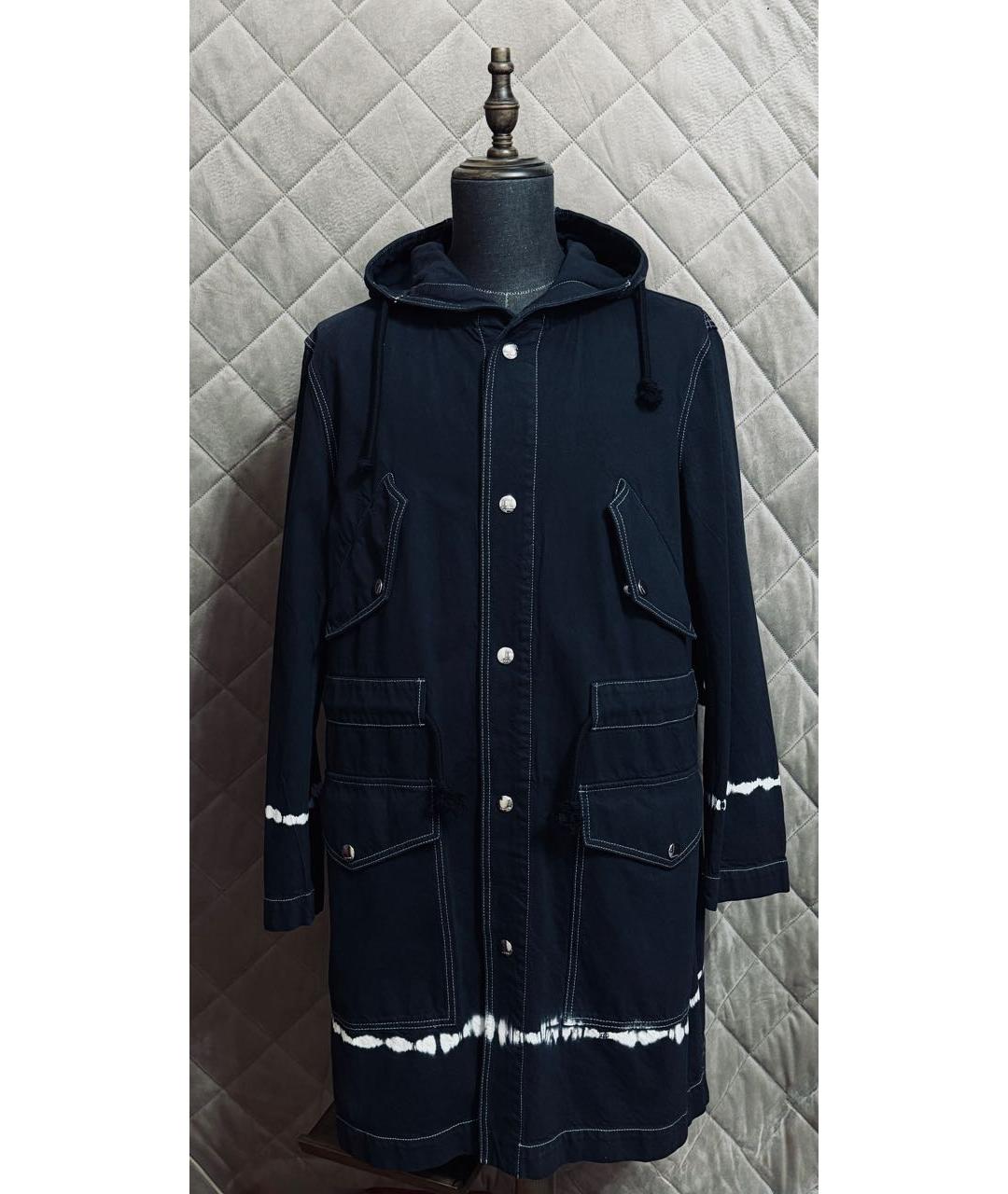 MARNI Темно-синяя хлопковая парка, фото 4