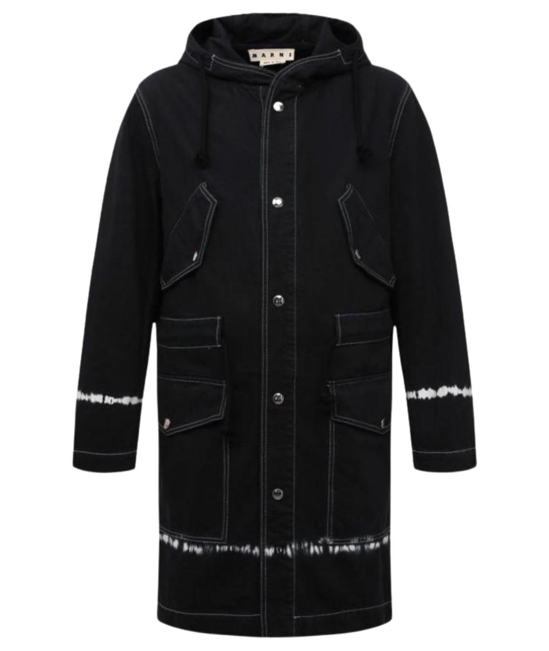 MARNI Темно-синяя хлопковая парка, фото 1
