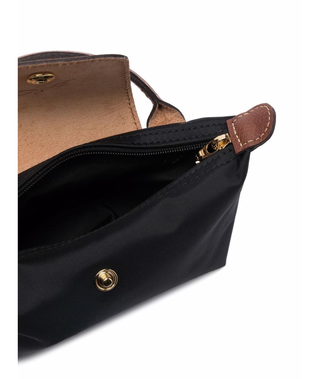 LONGCHAMP Черная тканевая сумка тоут, фото 4