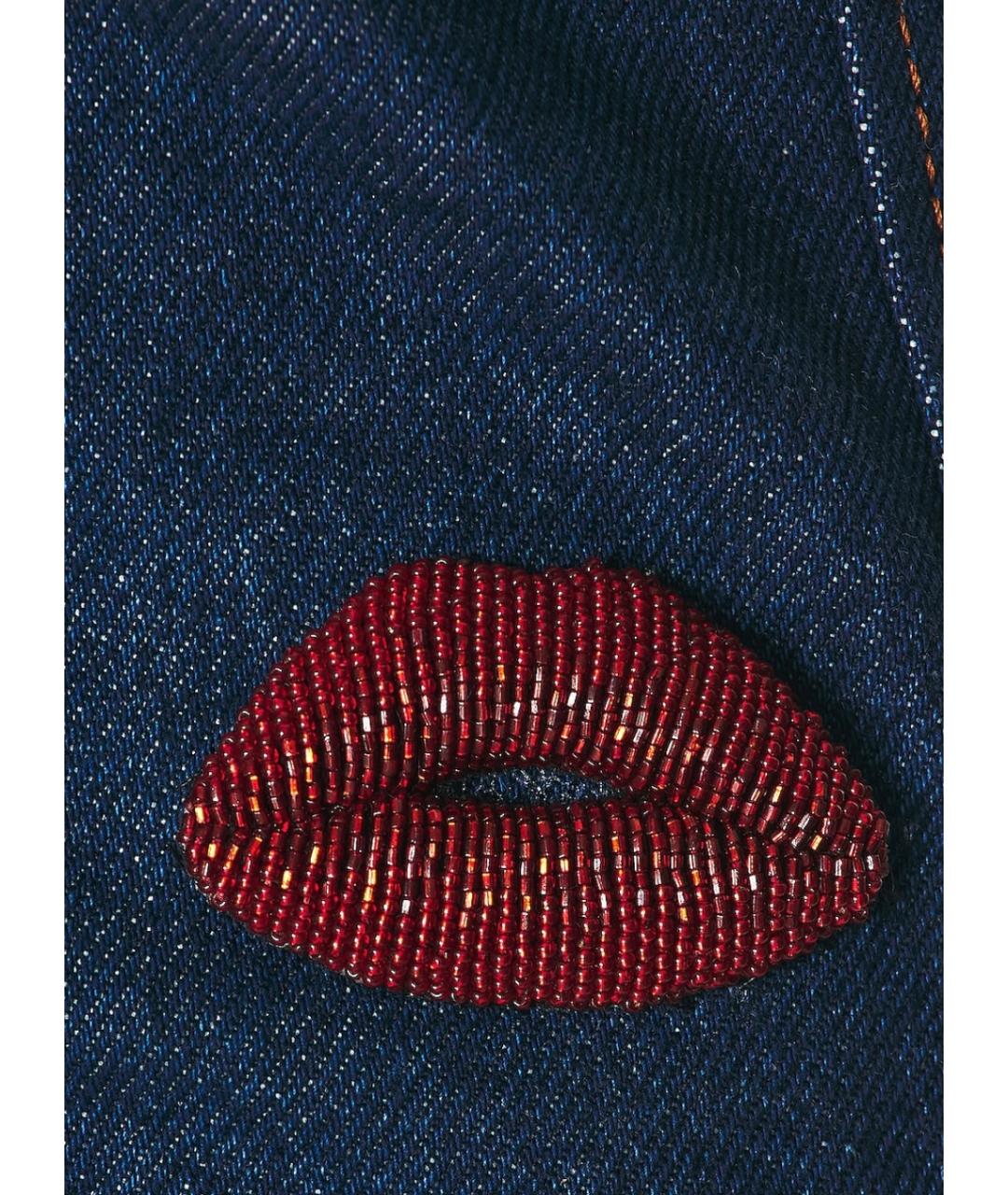 DAVID KOMA Синее хлопковое коктейльное платье, фото 5