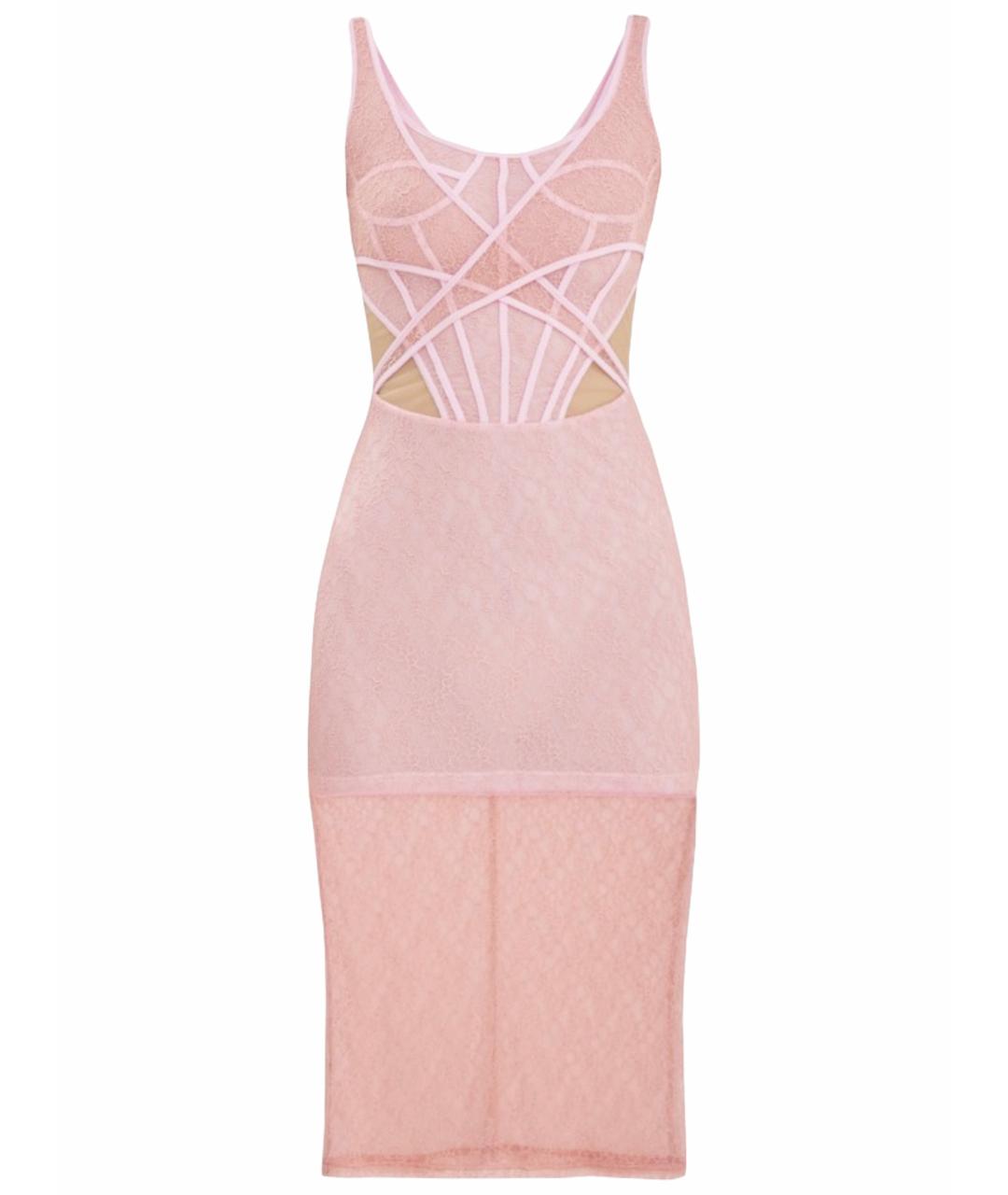 DAVID KOMA Розовое коктейльное платье, фото 1